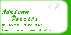 adrienn petrits business card